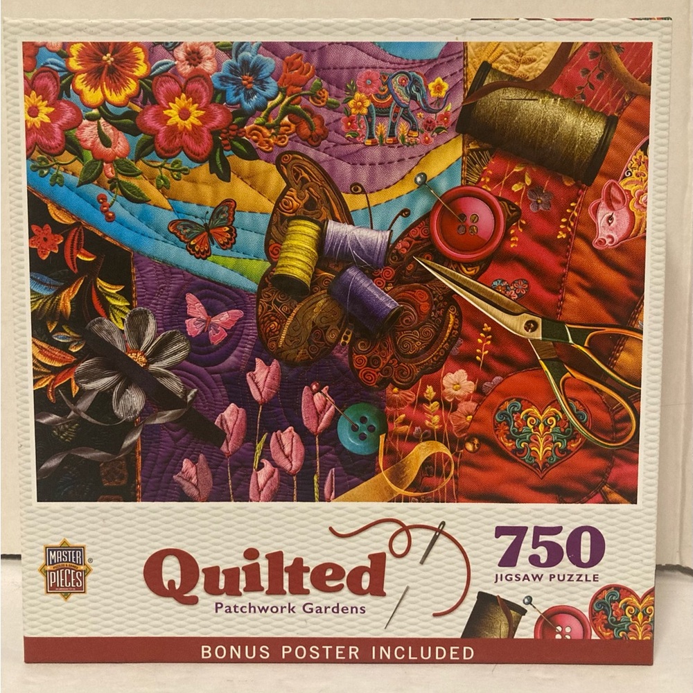 Quilted Patchwork Gardens 750 Piece Jigsaw Puzzle